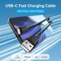 Vention Cable USB 2.0 Tipo-A a USB-C Macho, 25cm, Negro